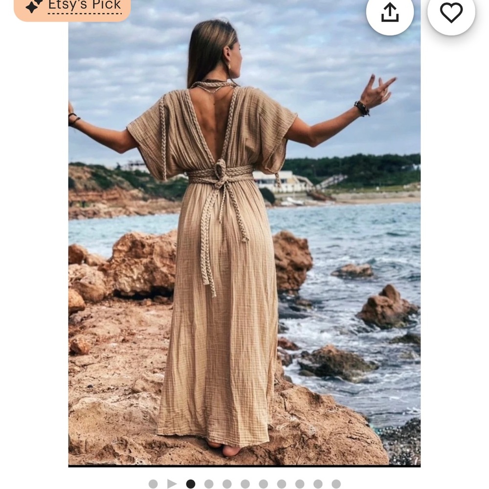 Boho Tan Maxi Dress